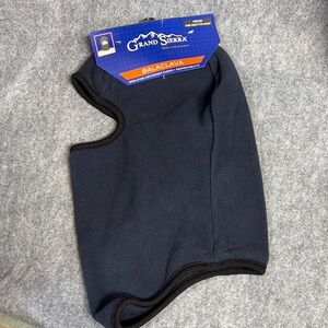Grand Sierra Black and navy insulating light wt fleece comfort fit Balaclava